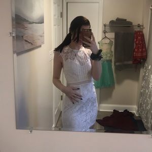 White lace dress